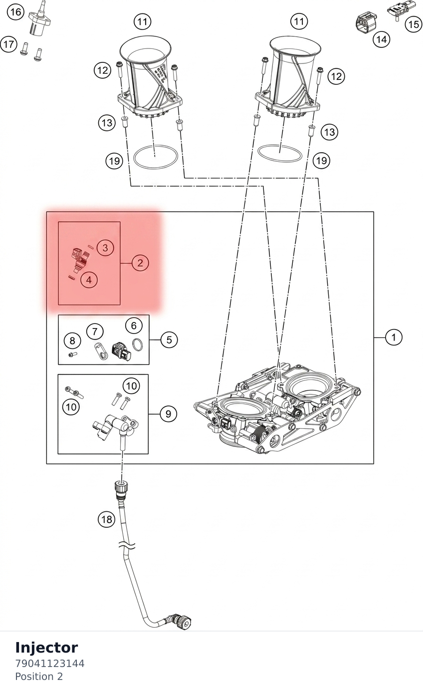Diagram preview: Injector (79041123144)