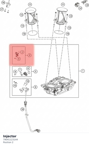 Diagram preview: Injector (79041123144)