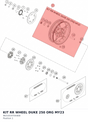 Diagram preview: KIT RR WHEEL DUKE 250 ORG MY23 (96310197044EB)