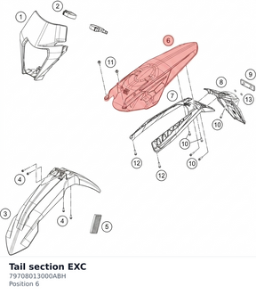 Diagram preview: Tail section EXC (79708013000ABH)