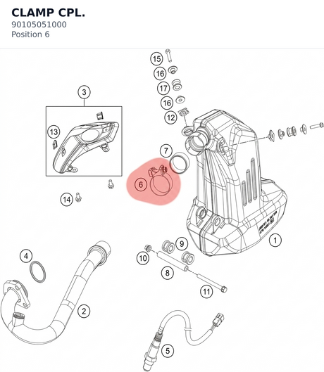 Diagram preview: CLAMP CPL. (90105051000)