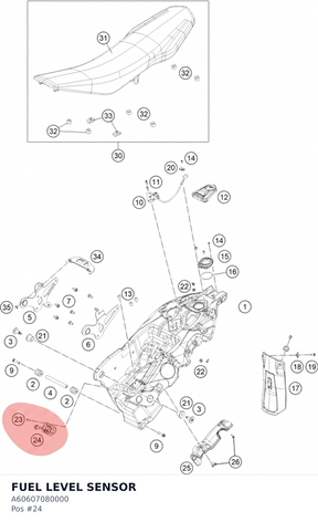 Diagram preview: FUEL LEVEL SENSOR (A60607080000)