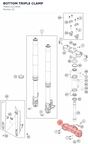 Diagram preview: BOTTOM TRIPLE CLAMP (7650113113504)