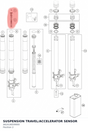 Diagram preview: SUSPENSION TRAVEL/ACCELERATOR SENSOR (A62416059000)