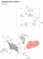 Diagram preview: molded hose radiator (64135027000)