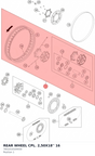 Diagram preview: REAR WHEEL CPL. 2,50X18'' 16 (7651010104430)