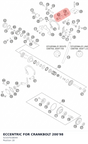 Diagram preview: ECCENTRIC FOR CRANKBOLT 200'98 (52337018044)
