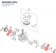 Diagram preview: BEARING SEAL (79430084000M01)