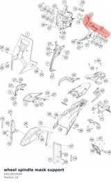 Diagram preview: wheel spindle mask support (63514010040)