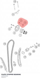 Diagram preview: PLATE STOPPER BEARING (96036020050)