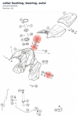 Diagram preview: collar bushing, bearing, outsi (C61007060000)