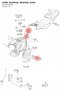 Diagram preview: collar bushing, bearing, outsi (C61007060000)