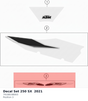 Diagram preview: Decal Set 250 SX  2021 (79108198003)