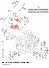 Diagram preview: AH SCREW DIN7984 M5X10 A2 (07984050100)