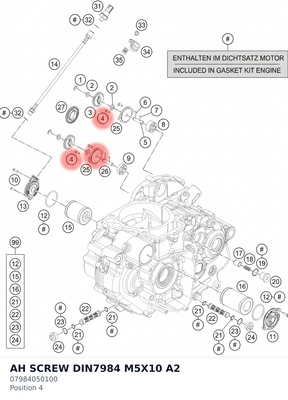 Diagram preview: AH SCREW DIN7984 M5X10 A2 (07984050100)
