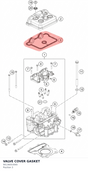 Diagram preview: VALVE COVER GASKET (90136053000)