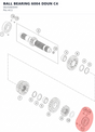 Diagram preview: BALL BEARING 6004 DDUN C4 (0625060044)