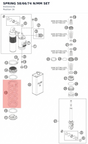 Diagram preview: SPRING 58/66/74 N/MM SET (91010323S)