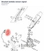 Diagram preview: Bracket lambda sensor signal (64142040020)