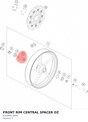 Diagram preview: FRONT RIM CENTRAL SPACER OZ (B3309013000)