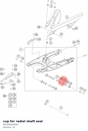 Diagram preview: cup for radial shaft seal (90104034000)