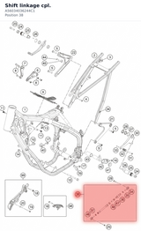 Diagram preview: Shift linkage cpl. (A56034036244C1)