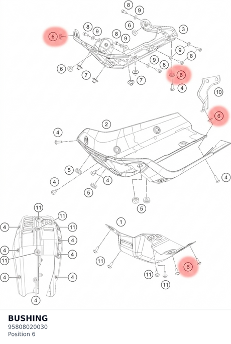 Diagram preview: BUSHING (95808020030)