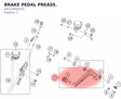 Diagram preview: BRAKE PEDAL PREASS. (94113050033)