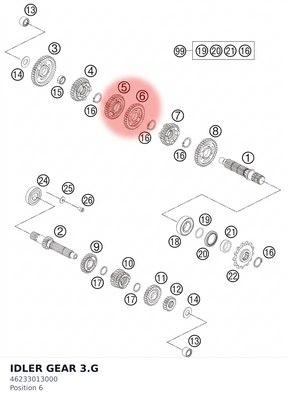 Diagram preview: IDLER GEAR 3.G (46233013000)