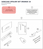 Diagram preview: SIDECASE SPOLIER SET ORANGE 16 (61412925040EBA)