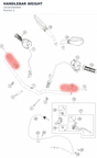 Diagram preview: HANDLEBAR WEIGHT (C61002004000)