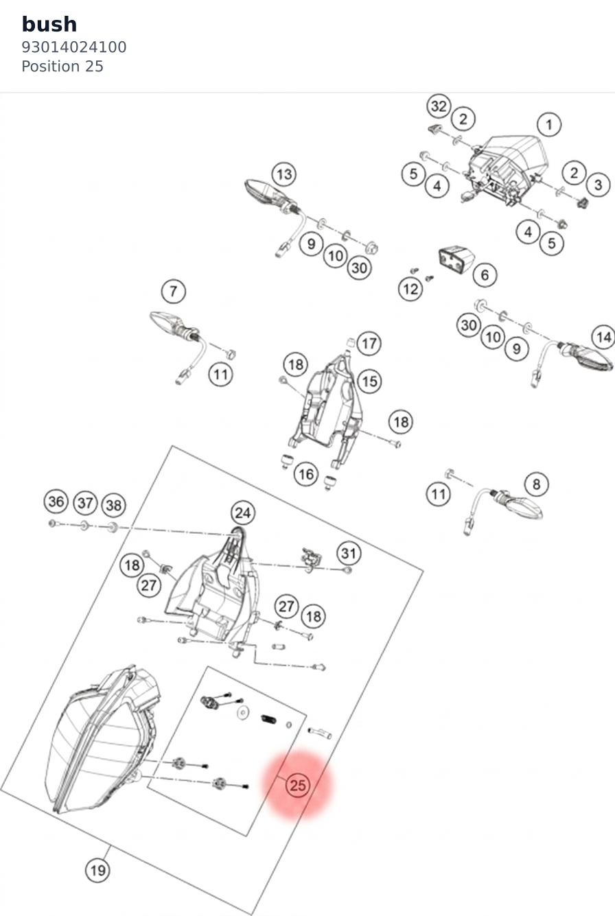 Diagram preview: bush (93014024100)