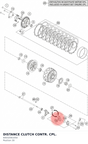 Diagram preview: DISTANCE CLUTCH CONTR. CPL. (60032061050)
