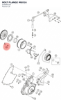 Diagram preview: BOLT FLANGE M6X16 (J028060164)