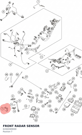 Diagram preview: FRONT RADAR SENSOR (61942089000)