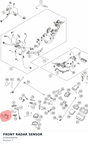 Diagram preview: FRONT RADAR SENSOR (61942089000)