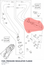 Diagram preview: FUEL PRESSURE REGULATOR FLANGE (27007088112)