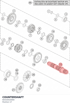 Diagram preview: COUNTERSHAFT (60333010000)