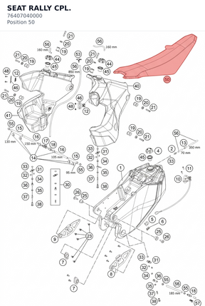 Diagram preview: SEAT RALLY CPL. (76407040000)