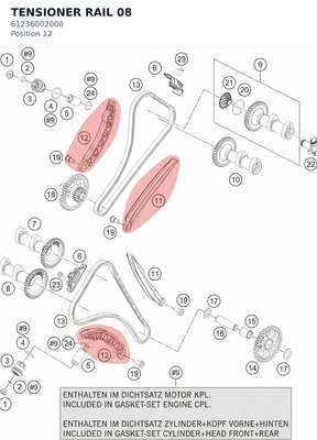 Diagram preview: TENSIONER RAIL              08 (61236002000)
