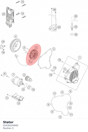 Diagram preview: Stator (55439104000)