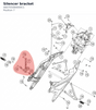 Diagram preview: Silencer bracket (A60705084000C1)
