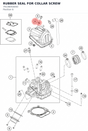 Diagram preview: RUBBER SEAL FOR COLLAR SCREW (79136054050)