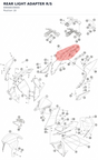 Diagram preview: REAR LIGHT ADAPTER R/S (69008039000)