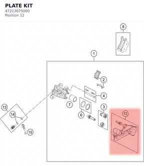 Diagram preview: PLATE KIT (47213075000)