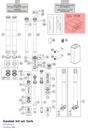 Diagram preview: Gasket kit air fork (RP10042T)