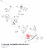 Diagram preview: CS screw, ISO14581-M5x16-A2-07 (014581050162)
