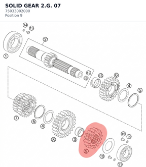 Diagram preview: SOLID GEAR 2.G.             07 (75033002000)