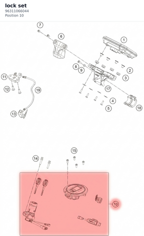 Diagram preview: lock set (96311066044)