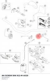 Diagram preview: AH SCREW DIN 912-M 4X20 (0912040203)